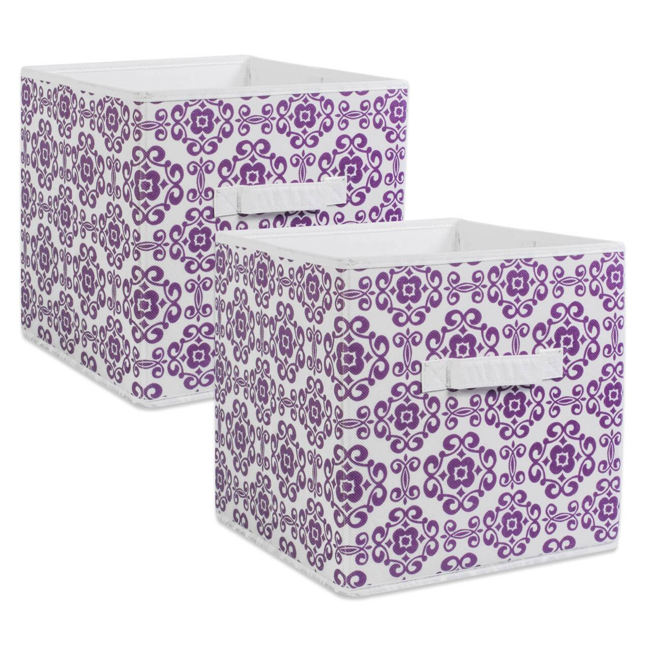 DII® 11" Nonwoven Polyester Scroll Storage Cubes, 2ct.